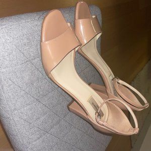 LK Bennett Block Heel Patent Sandals